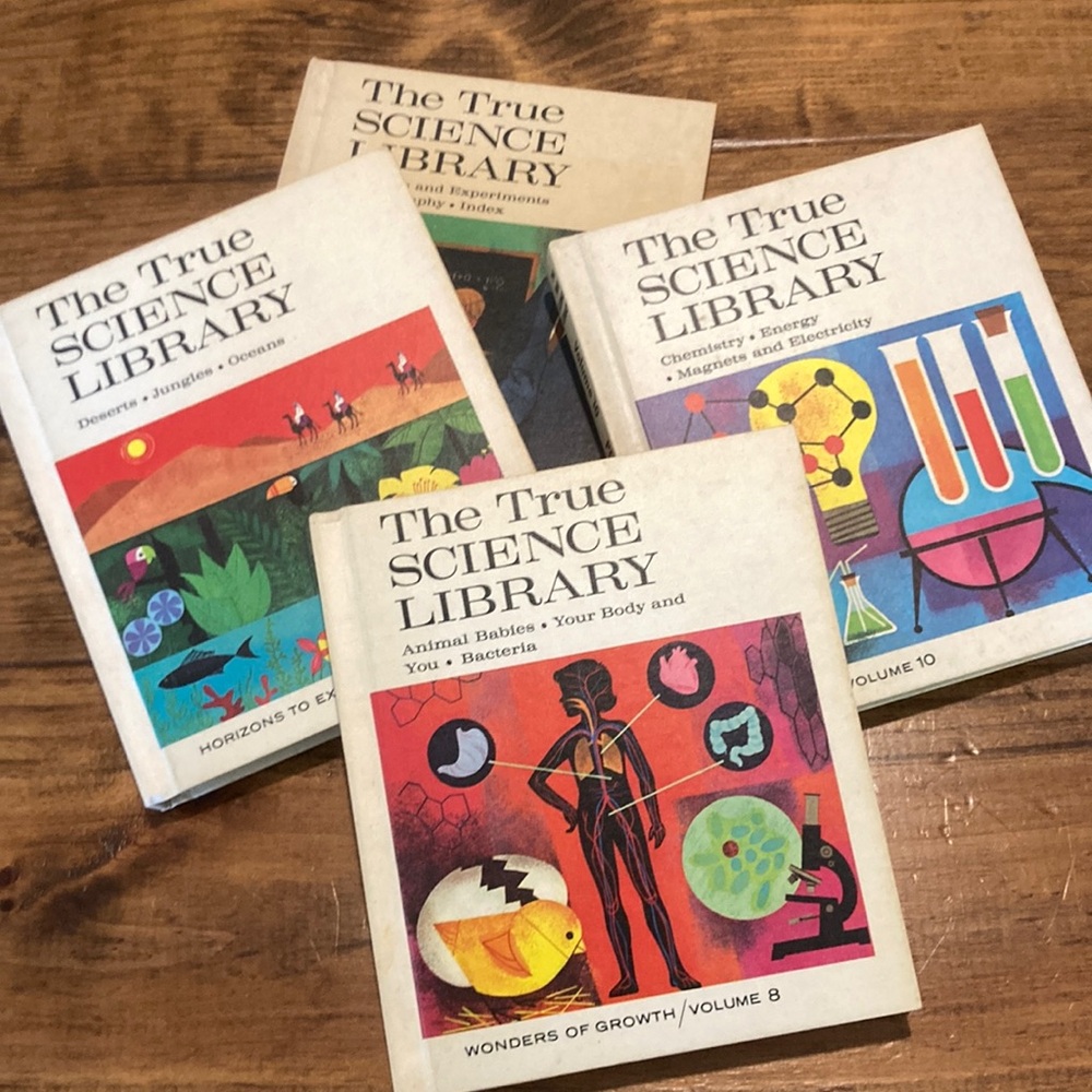 Vintage 60s Beige Book Set